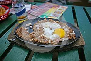 The Filipino dish of sisig photo